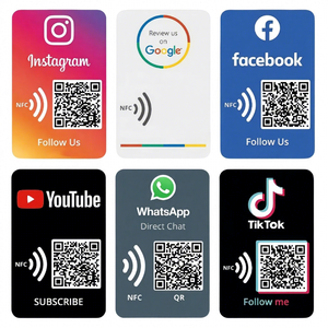 Carte de membre NFC Smart Tap, code QR RFID, affichage instantané des commentaires, capture des avis Google, étanche, moderne - Product Image 4