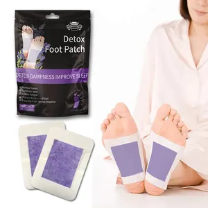 Hete Verkoop Lavendel Detox Foot Patch Verbeteren Slaap Verlichten Stress Chinese Kruidenvoet Detox Pads