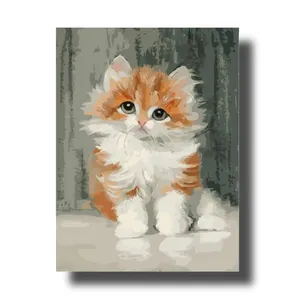 Marco avanzado COOLEVE DIY pintura al óleo digital lienzo fábrica al por mayor retrato de paisaje personalizado para adultos tipo impreso - Product Image 1