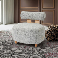 Canapé d'angle modulaire compact moderne et fauteuil de détente avec design en velours sous vide pour la maison, le bureau et le salon