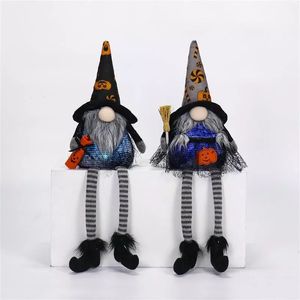 Gnomos de Halloween Iluminados, Juego de 2 Piezas, Lindos Muñecos de Bruja de Peluche, Regalo Festivo - Product Image 6