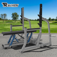 Banc plat olympique ROSEN Fitness pour la musculation des pectoraux en salle de sport commerciale