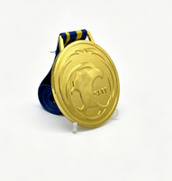 Médailles et coupes personnalisées en métal doré 3D, médailles sportives sur mesure en alliage de zinc pour le marathon de football en Arabie Saoudite