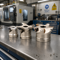 Tête de fraiseuse à queue d'aronde indexable CNC VCMR45 D50/63mm pour plaquettes en carbure VCMT