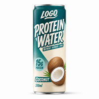 Boisson protéinée hydratante prête à boire sans sucre, fruitée et pétillante, en conserve/bouteille, 15g de protéines, OEM