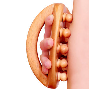 Harga pabrik alat Gua Sha grosir 14 manik-manik sikat kering untuk sikat pijat tubuh terapi pijat drainase limfatik - Product Image 2