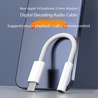 Convertisseur numérique-analogique JILIAN DC Type-C vers 3,5 mm, adaptateur audio avec alliage d'aluminium pour écouter des chansons