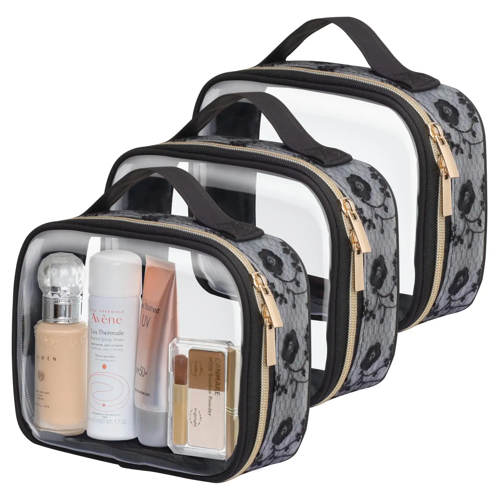 Fashion waterproof transparent travel Wash gargle bag to receive toiletry bags clear cosmetic makeup bag pvc