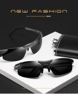 Lunettes de soleil Teenyoun surdimensionnées, dernières tendances 2024, noires, vintage, luxueuses, sportives, pour hommes, polarisées UV400, modèle 8177 - Product Image 4