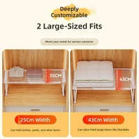 Étagère de séparation de placard réglable et extensible, support de rangement rétractable pour armoire – Optimisation de l'espace pour vêtements