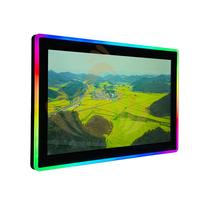 Vente en gros Offre Spéciale 22 pouces 2k lumière LED capacitive matériau en verre panneau bordure écran de jeu incurvé moniteurs Lcd