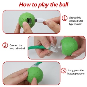 Juguete interactivo para gatos con activación por movimiento, para interior, recargable, automático - Product Image 2