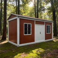 Casa Contenedor Tipo A de Alta Resistencia, 20 pies/40 pies, Techo Triangular, Estructura de Acero, Casa Prefabricada Modular para Vivir