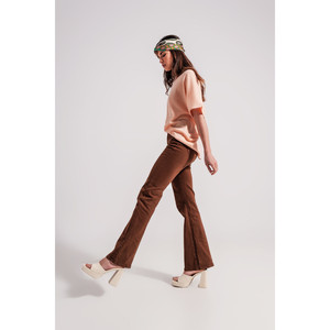 Jeans a Zampa d'Elefante Color Cioccolato - Product Image 3