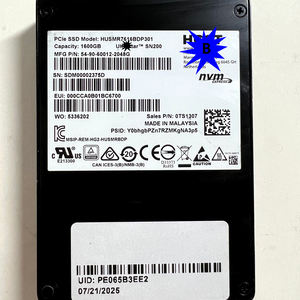 HUSMR7616BDP301 SN200 1.6TB 2.5 pouces U.2 NVME SSD Disque SSD HUSMR7616BDP301 SN200 1.6TB 2.5 pouces U.2 NVME SSD Disque SSD - Product Image 1