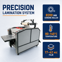 AF-420 400mm Machine à plastifier entièrement automatique, plastifieuse à rouleaux hydraulique avec alimentation par aspiration d'air et séparation automatique