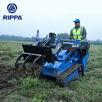 Minipala Gommata Multifunzione RS06 RIPPA Euro 5 CE EPA per Fattoria e Frutteto, Completamente Idraulica