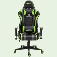 Chaise de bureau ergonomique inclinable de luxe traditionnelle pour le gaming avec appui-tête réglable en cuir PU et base pivotante en métal – Vente directe usine