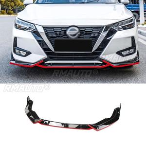 <b>Car</b> Front Bumper Lip <b>Diffuser</b> Spoiler Glossy Black Modification Part <b>for</b> Nissan Sylphy 2020-2022 Protector <b>Car</b> Accessories - Product Image 2