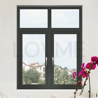 Ventanas abatibles de aluminio con doble acristalamiento con pantalla