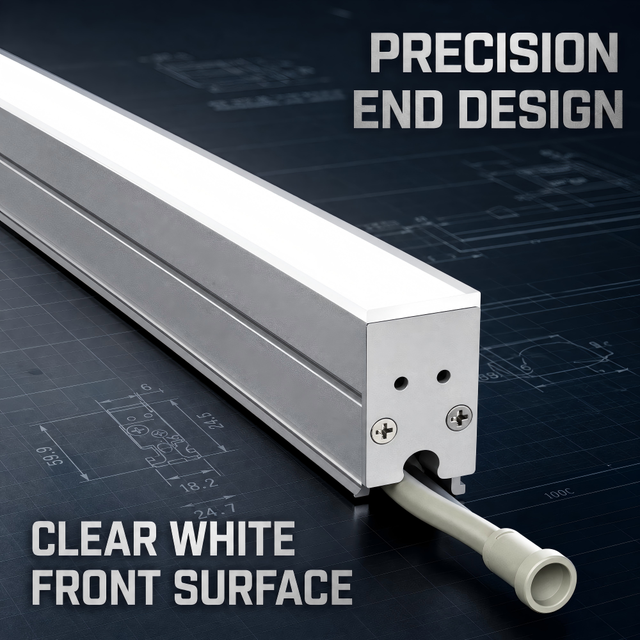 DMX512 Heavy Duty RGBW LED Linear Bar PMMA Diffuser 1000mm 14W Exterior Building Facade Landscape Strip Light TM14-II-M1-D4