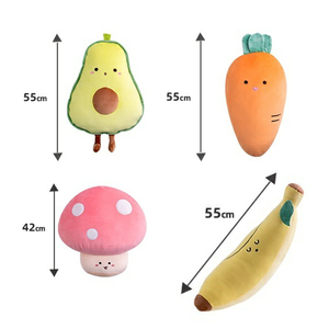 Almohada novedosa con forma de fruta, almohadas de frutas, decoración del hogar, juguetes de animales de peluche suaves, almohada de felpa de aguacate, regalos de cumpleaños para niñas - Product Image 2