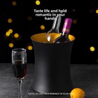 Seau à glace et pinces en acier inoxydable Unisweet IHCH-26323-3 pour hôtels, bars, KTV – Vente en gros, best-sellers transfrontaliers, design moderne
