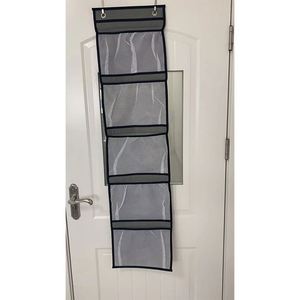 Over the Door Foldable Injection-Molded Organizer <b>Storage</b> with 5 Pockets for Closet Bedroom & Bathroom - Product Image 6