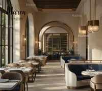 Ensemble de table et de chaises de restaurant en marbre vert velours moderne de qualité supérieure, canapé, banquette, mobilier pour café
