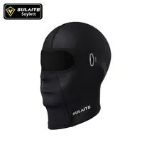 SULAITE Cache-cou d'hiver pour moto en polyester, balaclava pour moto, coupe-vent, anti-froid, masque de casque en peluche, cache-cou de ski