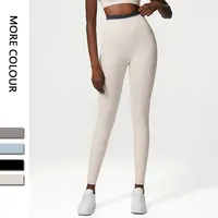 2022 Tiktok özel artı boyutu Patchwork renk Scrunch popo spor tayt tayt pantolon streç yüksek bel bayan Yoga tayt