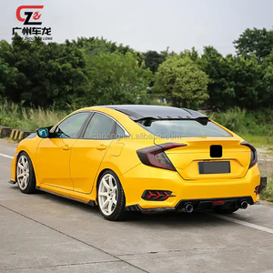 Alerón trasero de coche de gran venta, alerón trasero para maletero, estilo FR-510 para <span class=keywords><strong>Honda</strong></span> <span class=keywords><strong>Civic</strong></span> 2016-2020, alerón trasero de coche para <span class=keywords><strong>Honda</strong></span> <span class=keywords><strong>Civic</strong></span> de <span class=keywords><strong>10</strong></span>. ª <span class=keywords><strong>generación</strong></span> - Product Image 3