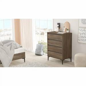 YIFAN moderna cassettiera a 4 cassetti con cassettiera armadio per soggiorno <span class=keywords><strong>ingresso</strong></span> corridoio caratteristica armadietto rustico marrone - Product Image 3