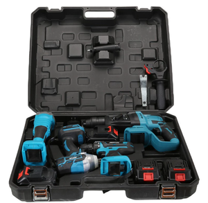 Juego de Herramientas Portátiles Inalámbricas de 21V para el Hogar, Incluye Martillo, Taladro de Impacto, Llave Inglesa, Estuche Rígido, Garantía OEM de 3 Años, AT-TZ0501 - Product Image 4