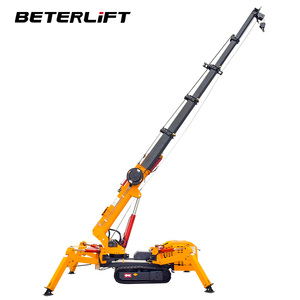 Mini <span class=keywords><strong>grue</strong></span> araignée sur chenilles CE EPA 3T pour travaux <span class=keywords><strong>de</strong></span> construction, prix, 10m 15m 21m, <span class=keywords><strong>petite</strong></span> <span class=keywords><strong>grue</strong></span> araignée sur chenilles 10 tonnes 5 tonnes - Product Image 4