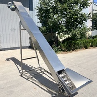 Nouveau Convoyeur à Bande Inclinée en Acier Inoxydable Mulong, Contrôle de Vitesse Personnalisé, Moteur Électrique, Facile à Utiliser, Capacité de 3 Tonnes/Heure