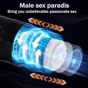 Masturbateur masculin : Godet vibrant et rotatif avec 10 modes de poussée, jouet sexuel de poche pour hommes - Product Image 3