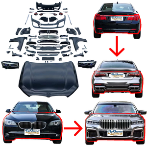 Ajustement Précis : pour BMW Série 7 F02 Améliorée avec Pièces de Carrosserie Extérieures G12, Pare-chocs Avant et Arrière, Phares LED Avant et Arrière, Ailes - Product Image 1