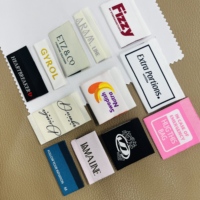 Étiquettes textiles personnalisées de haute qualité, tissées, découpées au laser, écologiques, avec impression numérique, pour accessoires vestimentaires, durables