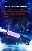 Pistolet à fumée LED CO2 professionnel, outil de jet de fumée manuel pour les boîtes de nuit, les fêtes, les événements EDM et les scènes de DJ, colonne de fumée