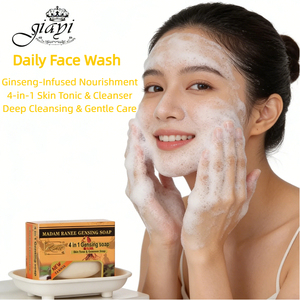 Sapone Artigianale Ecologico 4-in-1 all'Estratto Puro di Ginseng per Linee Sottili e Miglioramento dell'Acne Madam Ranee - Product Image 4