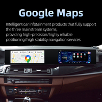 Layar Sentuh Interaktif Ganda Android Carplay 360 GPS Navigasi Carplay untuk BMW Seri 5 F10 F11 F18 2010-2017