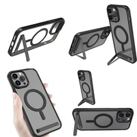 Casing HP Sublimasi dengan Penyangga untuk iPhone 17, Casing HP 15 Pro Max 16 14 13 12 11 dengan Holder, Aksesoris Ponsel