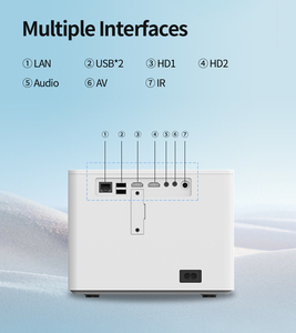 T8 Thông Minh <span class=keywords><strong>Android</strong></span> Wi-Fi Chiếu Full HD Mini Rạp Hát Tại Nhà Với 1080P 4K Video Di Động Ngoài Trời 4K Video Chiếu 2G RAM - Product Image 3