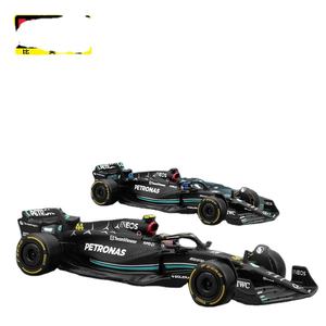 Bburago 2023 <span class=keywords><strong>Mercedes</strong></span> AMG W14 <span class=keywords><strong>E</strong></span> <span class=keywords><strong>Formula</strong></span> Racing Static Diecast Model 1:43 Scale Metal and Plastic Driver Figure Car Toys - Product Image 1
