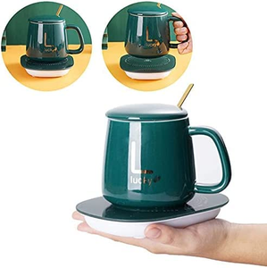 Mug intelligent promotionnel de Noël, mug à café auto-chauffant, chauffe-tasse sans fil, thermos chauffant en céramique, tasse électrique, coffret cadeau d'affaires - Product Image 5
