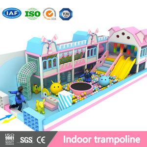 Aobeile - Aire de jeux intérieure pour enfants - Équipement de jeux en PVC souple - Trampoline familial - Toboggan <span class=keywords><strong>suspendu</strong></span> - Piscine à balles - <span class=keywords><strong>Parc</strong></span> d'attractions - Product Image 4