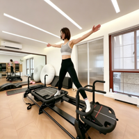 Reformer de Pilates Commercial, Équipement de Pilates pour la Correction de la Posture, Idéal pour les Studios de Yoga et les Salles de Fitness