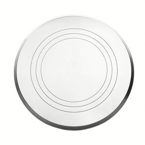 12 Inch Aluminium Alloy Revolving <b>Cake</b> <b>Stand</b> | Non-Slip Rotating Turntable for Decorating Sturdy Smooth <b>Spinner</b> - Product Image 3