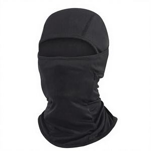 Masque Balaclava Unisexe Noir Intégral Respirant Imperméable Extérieur Spandex Polyester Couleur Unie Décontracté Couvre-tête Adulte - Product Image 1